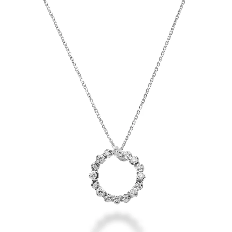 Golay girocollo pendente ad amo con castone triangolare GPEN598D0035-26132110145