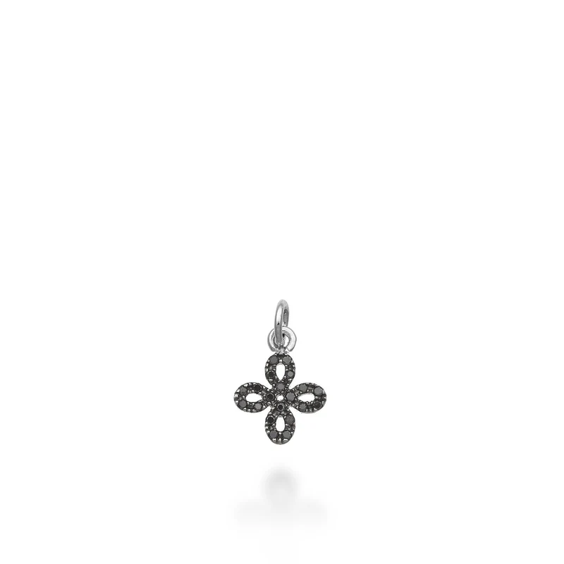 World Diamond Group pendente croce 18k ct.0,11 black rodio nero GPEN411BKO6