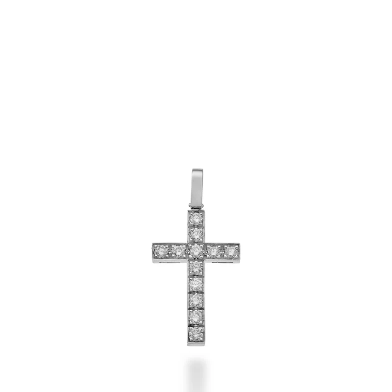 World Diamond Group pendente croce mis.2 diamanti ct.0,78 GPCR478DI2O4