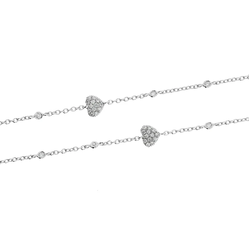 Golay girocollo 60 cm cuore doppio GNEVE60-15042110022