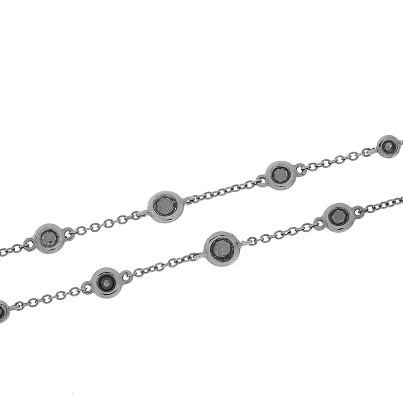 Golay girocollo castoncini a scalare 80 cm black GNETISCALN-13123110008