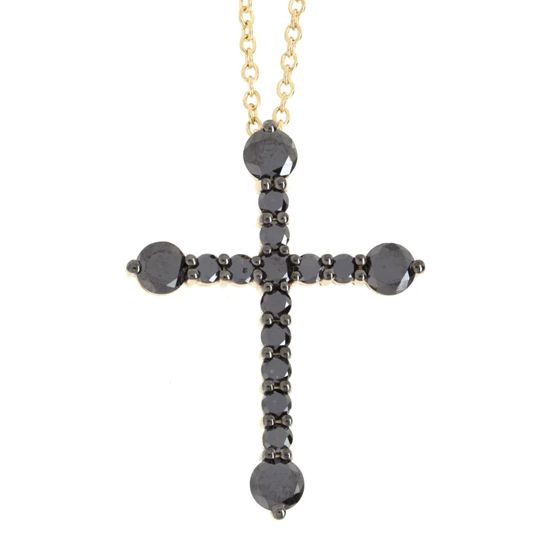 Golay girocollo croce piu grande black GNECRXN-13129110037