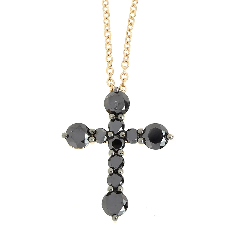 Golay girocollo croce grande black GNECRGN-20328000017