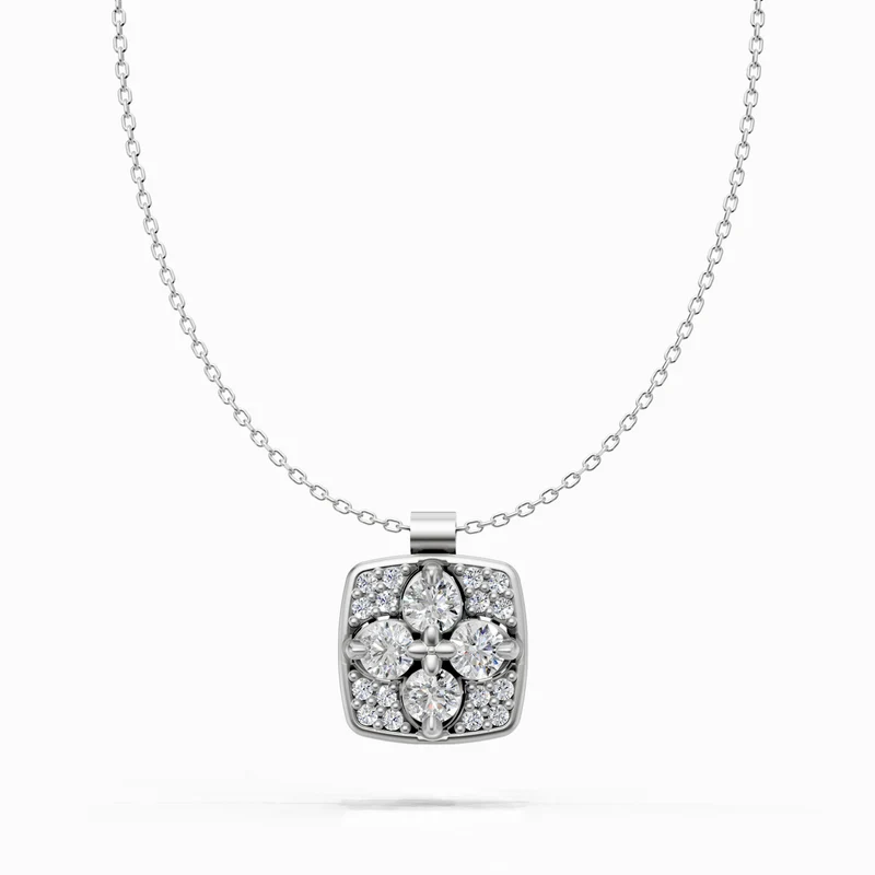 Golay collana fiore pavettato diamanti big bianco GMPFI01DI88PB-23314110059