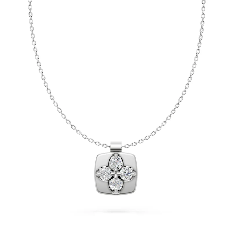 Golay collana fiore satinato diamanti small bianco GMPFI01DI74SB-24051110182