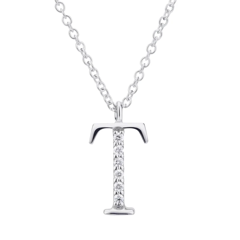 Golay cl 18k lettera t big diam. ct.0,03 oro bianco GDGFTO4
