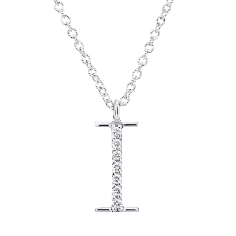 Golay cl 18k lettera i big diam. ct.0,03 oro bianco GDGFIO4