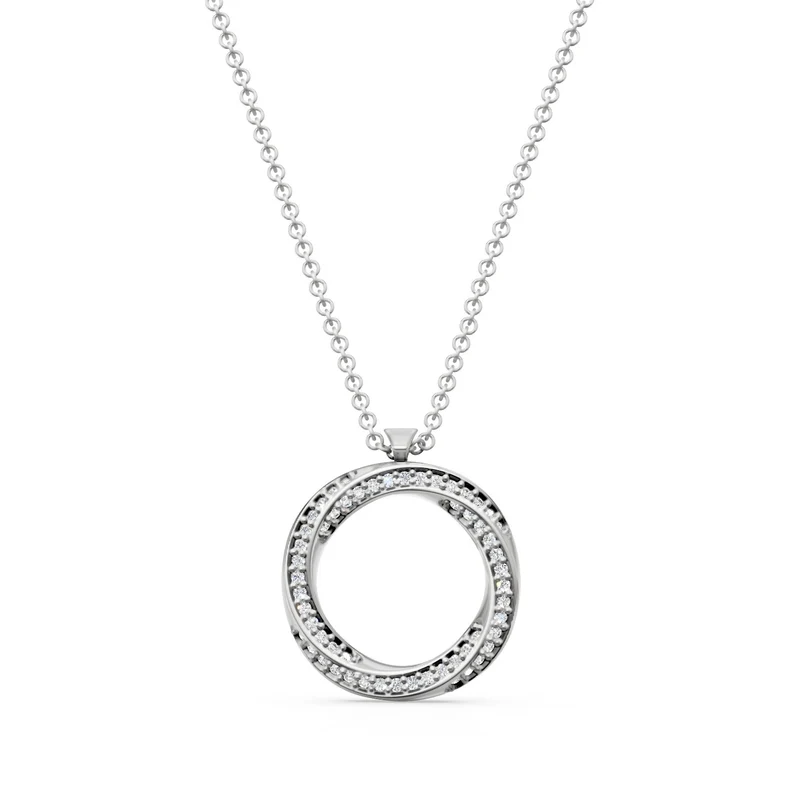 Golay girocollo pendente new moon pave' completo bianco GD622DB-25027110061