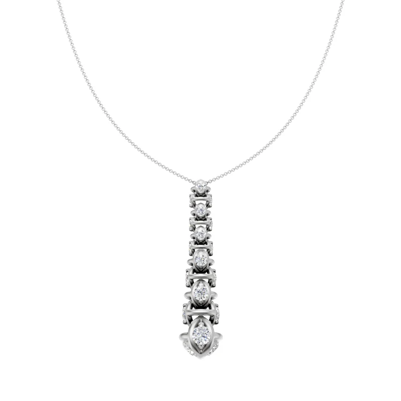 Golay collana con pendente maglia morbida oro bianco GD540D300B-24284110041