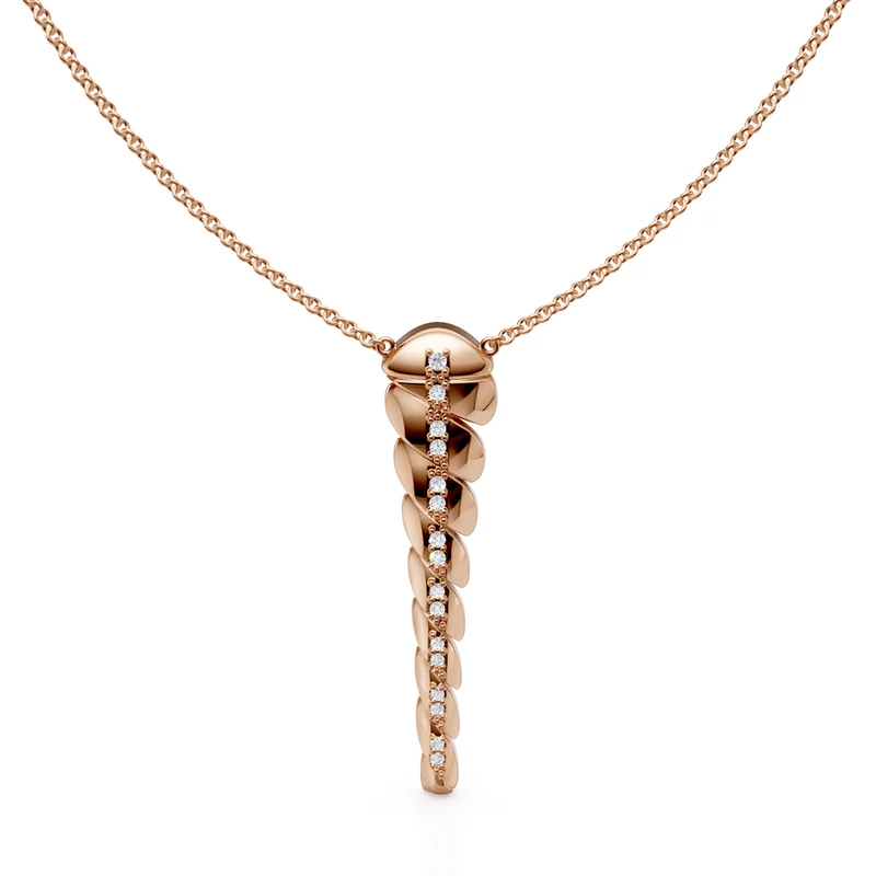 Golay collana con pendente swing corto 1 fila oro rosa GD004DI1R-24261110056