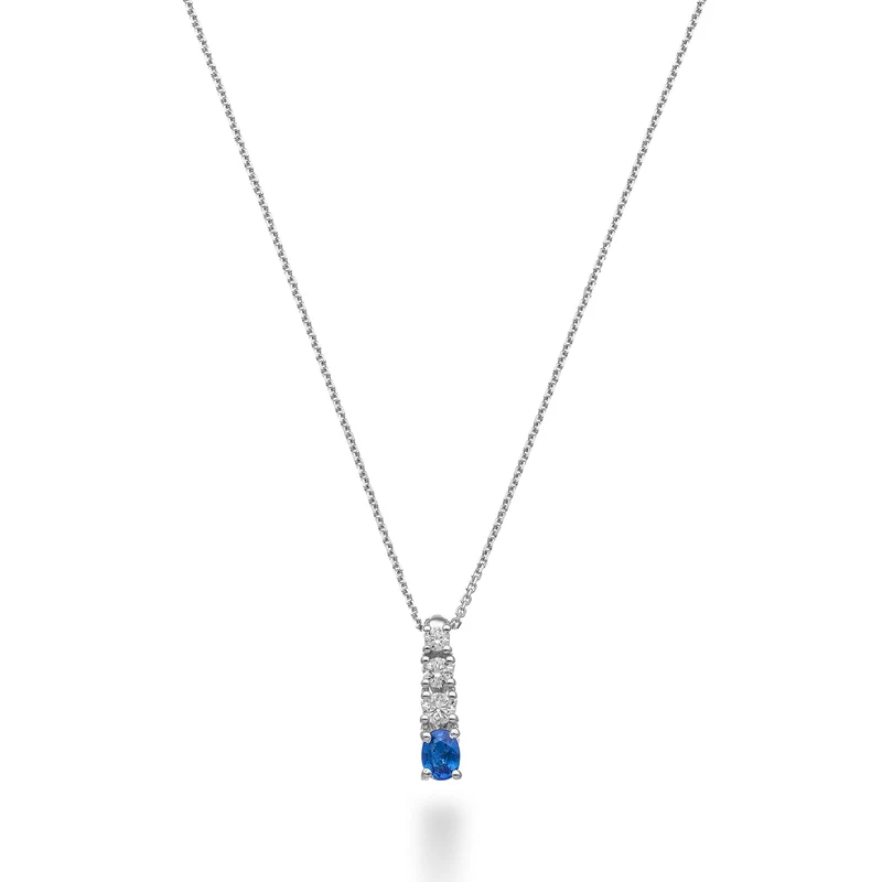 Golay collana pend zaff ovale 5x4 e 3 diamanti a scalare GCLS489DZB54-24270110104
