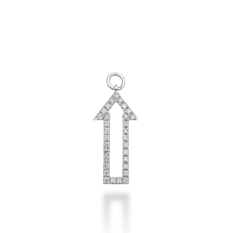 World Diamond Group charm freccia 18k ct.0,22 g vs oro bianco GCH417DIO4