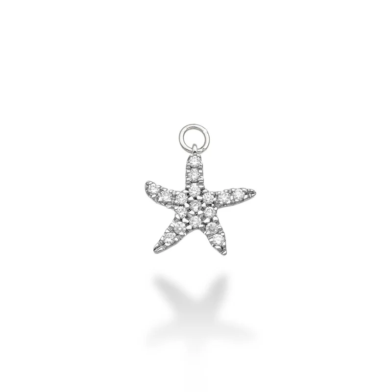 World Diamond Group charm stella marina 18k ct.0,20 g vs oro bianco GCH222DIO4