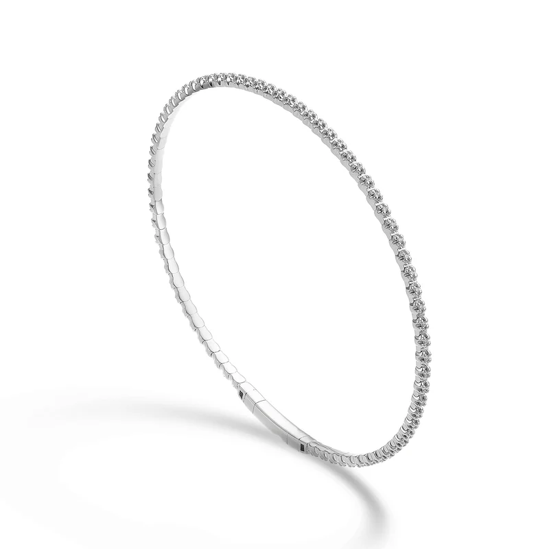 Golay br 18k tennis flex diam. ct.0,18 oro bianco cm.17 GBFLEX006DIO4