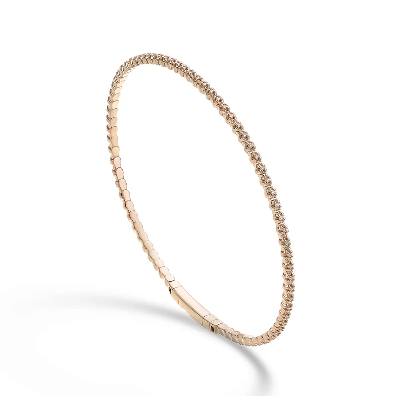 Golay br 18k tennis flex diam. ct.0,18 oro rosa cm.17 GBFLEX006DIO3
