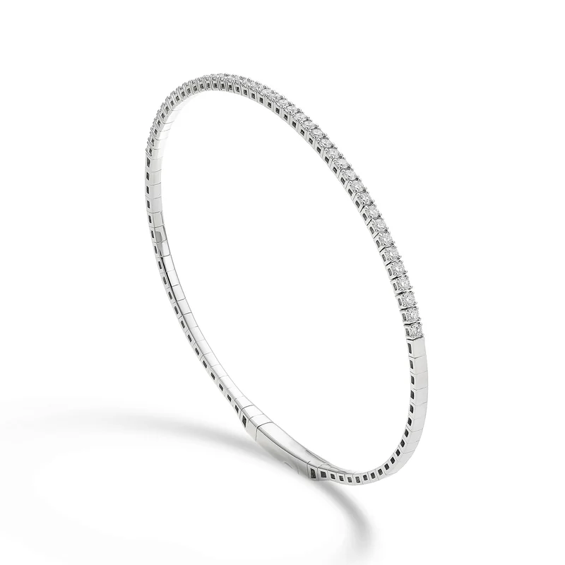 Golay br 18k tennis flex mezzo giro diam. ct.0,80 oro bianco cm.17 GBFLEX001DIO4