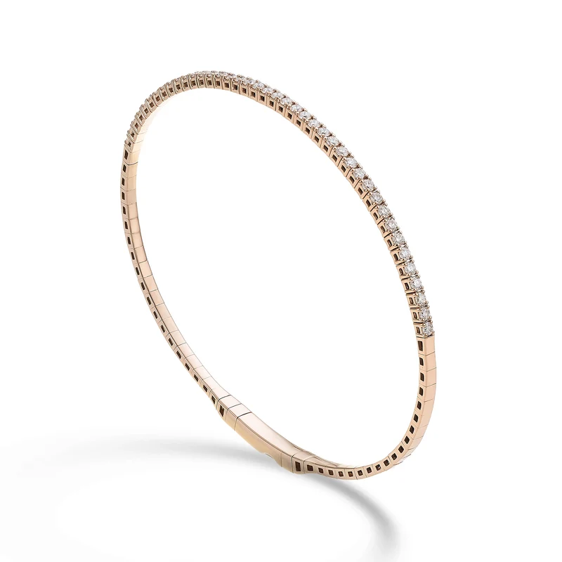 Golay br 18k tennis flex mezzo giro diam. ct.0,80 oro rosa cm.17 GBFLEX001DIO3