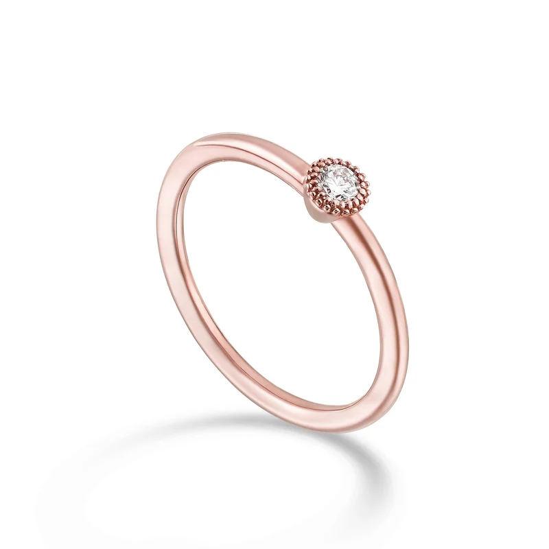 Golay an 18k 1 fila 1 castone ct.0,18 oro rosa GASL049DIO3