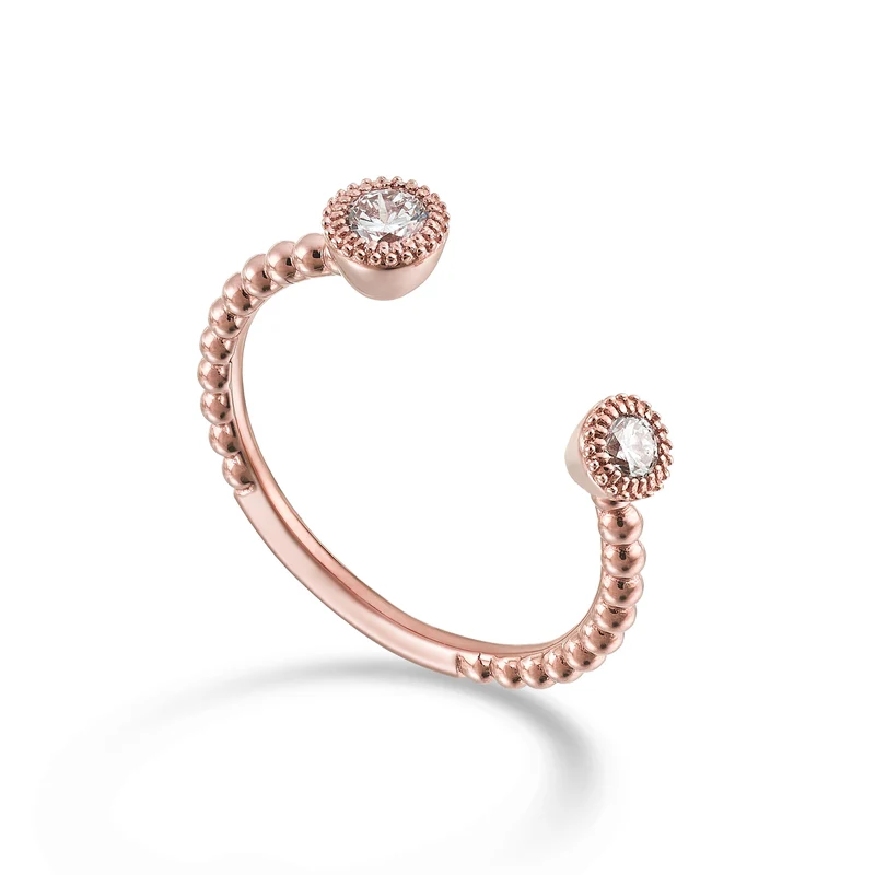 Golay an 18k 2 castoni ct.0,30 oro rosa GANE058DIO3
