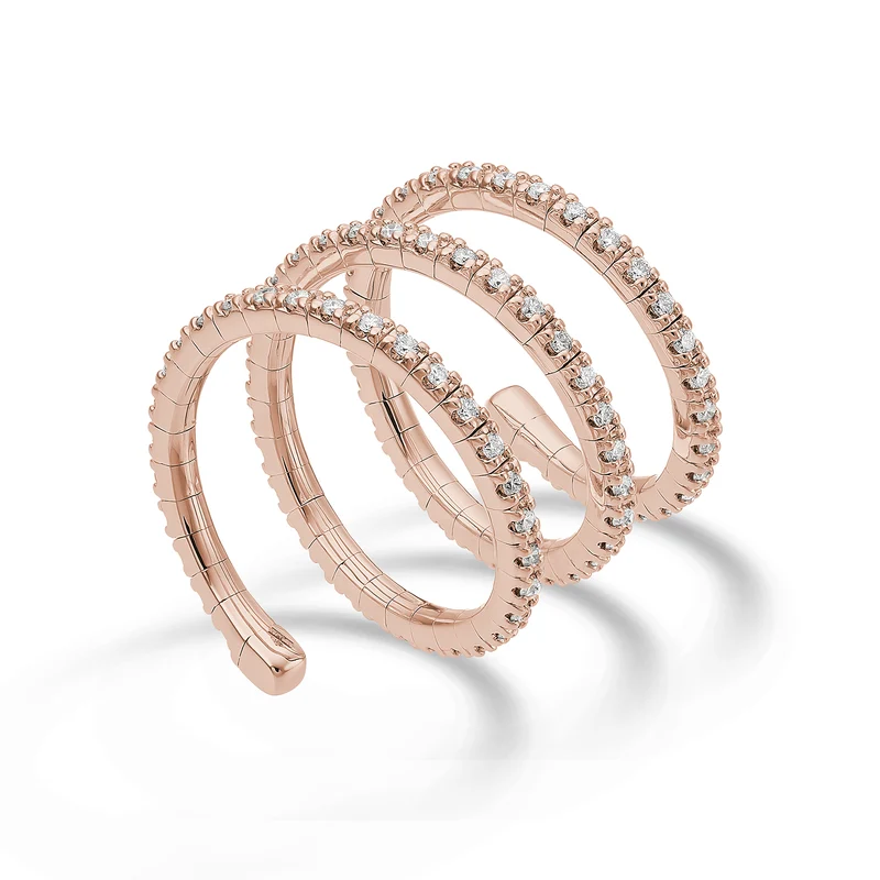 Golay an 18k girodito flex 3 giri diam. ct.0,87 oro rosa GAFLEX004DIO3