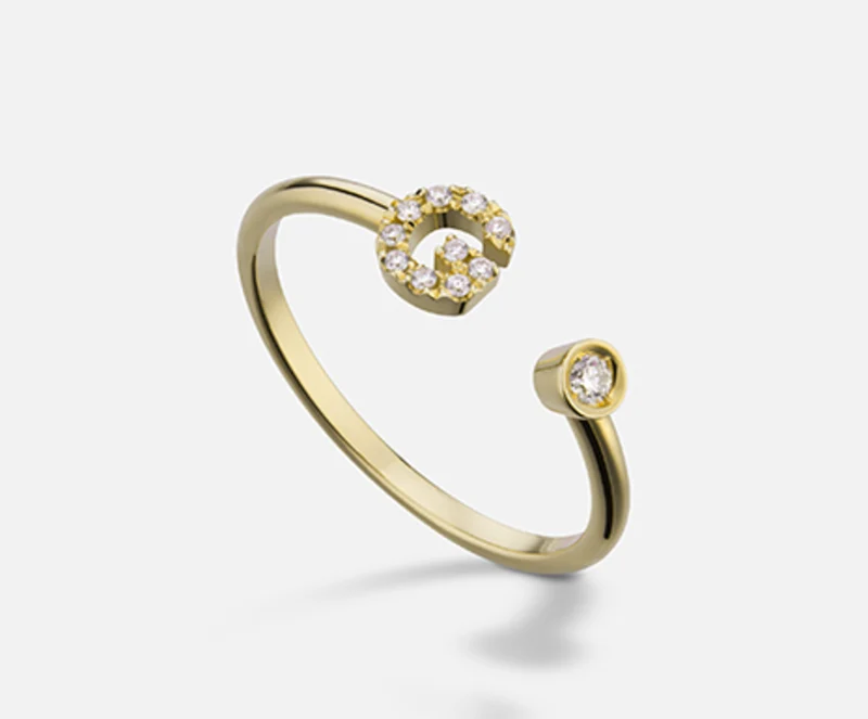 Golay an 9k lettera g small oro giallo diam. ct.0,08 GAFGD1R1