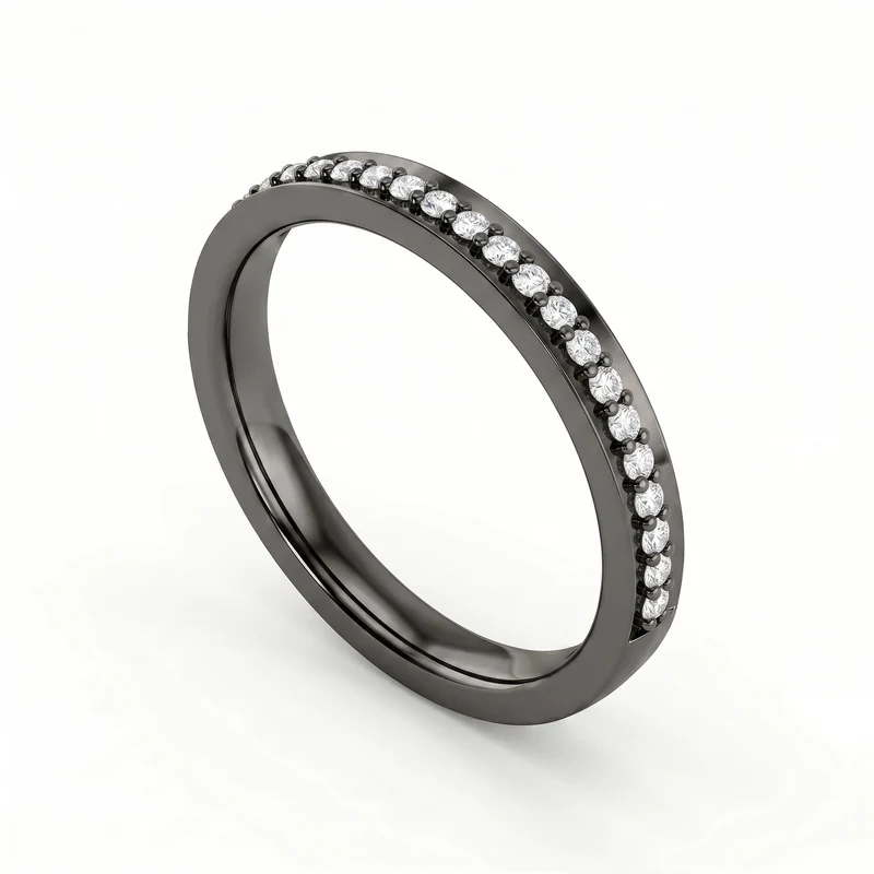 World Diamond Group an 18k fede stretta binario mezzo giro, con diamanti GAFEDEMG07DIO6-20