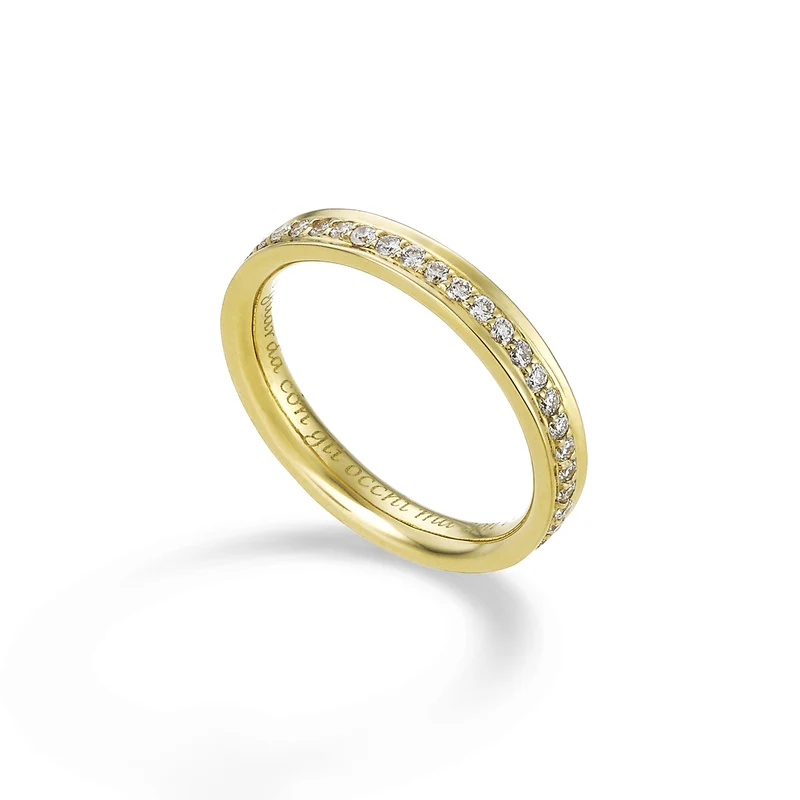 Golay an 18k fede stretta binario ct.0,47 GAFEDE07DIO1.047