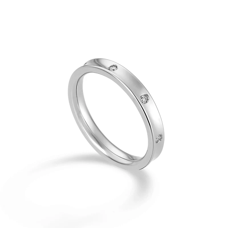 Golay an 18k fede media con 8 diamanti ct.0,08 GAFEDE05DIO4.008