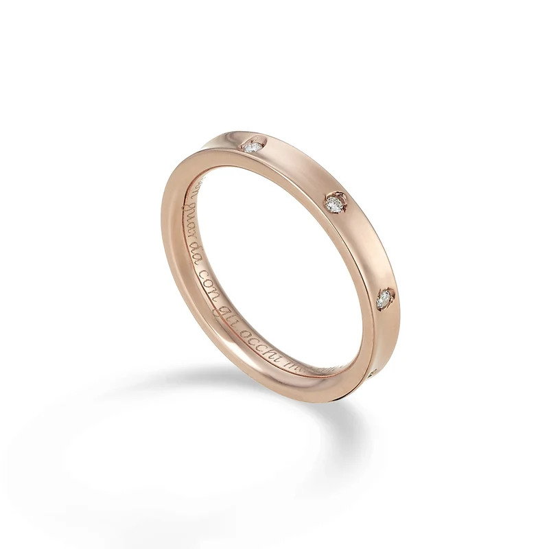 Golay an 18k fede media con 8 diamanti ct.0,08 GAFEDE05DIO3.008