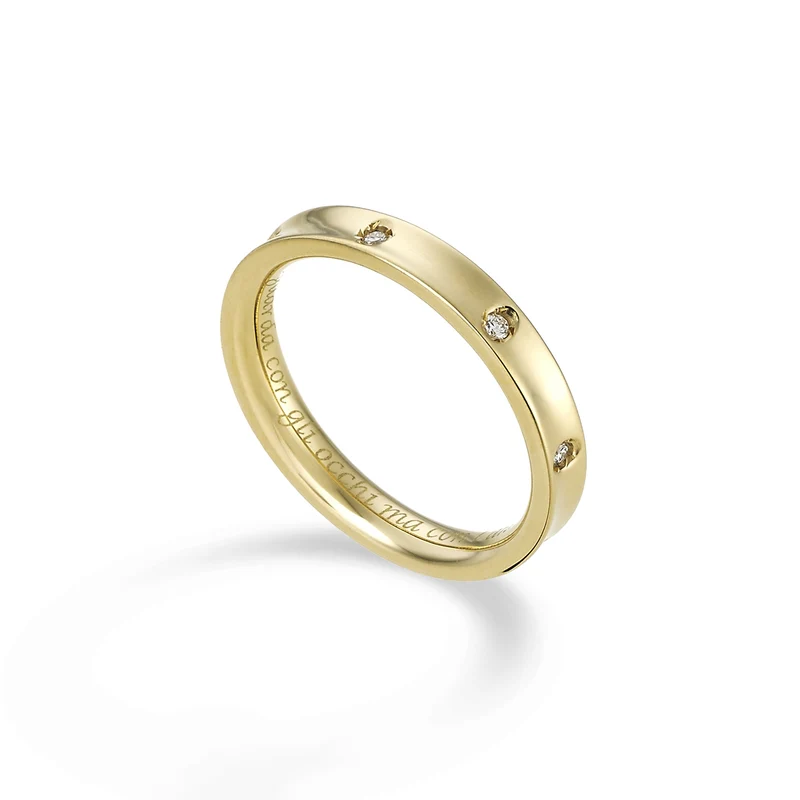 Golay an 18k fede media con 8 diamanti ct.0,08 GAFEDE05DIO1.008