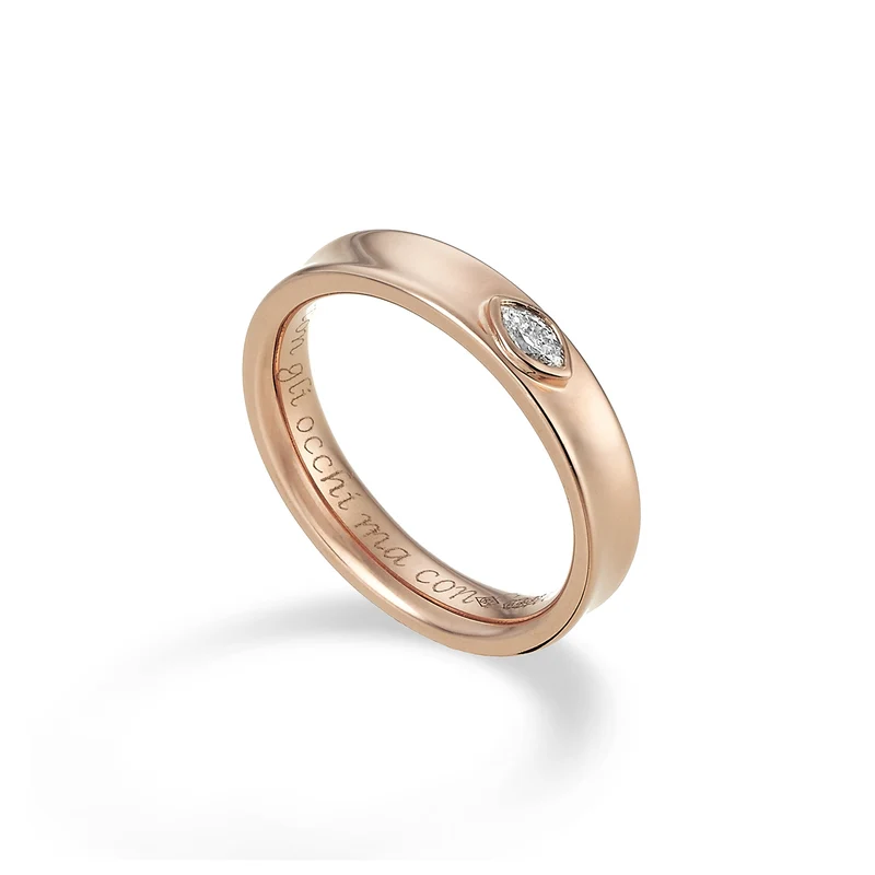 Golay an 18k fede media con marquise ct.0,07 GAFEDE03DIO3.007
