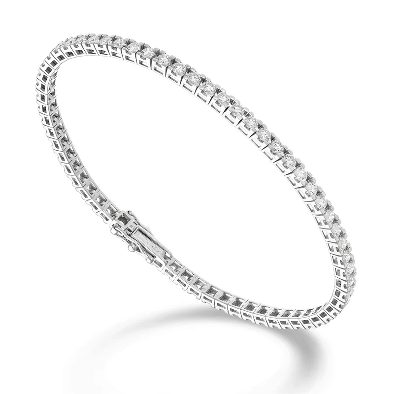 World Diamond Group bracciale tennis castone quadro light ct 0,025 cad BTQ800D0025-170-26089110201