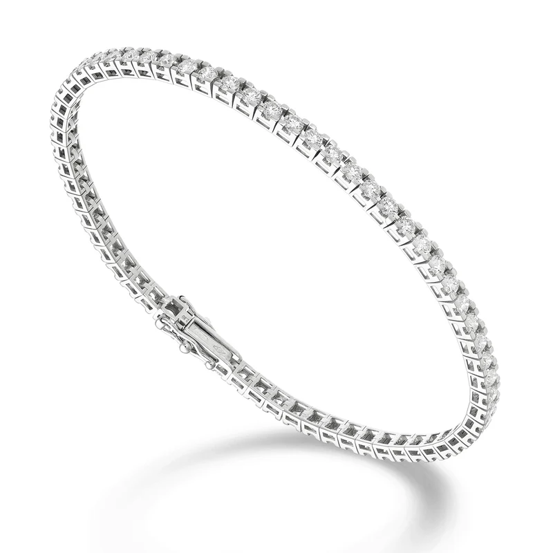 World Diamond Group bracciale tennis castone quadro light ct 0,015 cad BTQ800D0017-170-25295110205