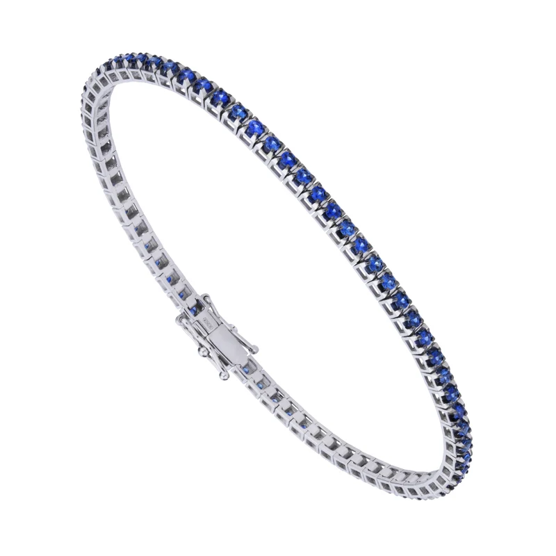 Golay bracciale tennis quadro ct 3,75 con zaffiri 19cm BTQ060ZB18-190-24134110021
