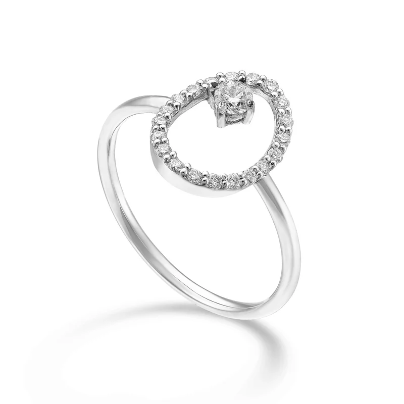 World Diamond Group an 18k "ovale" ct.0,23 GA5183O4BR023