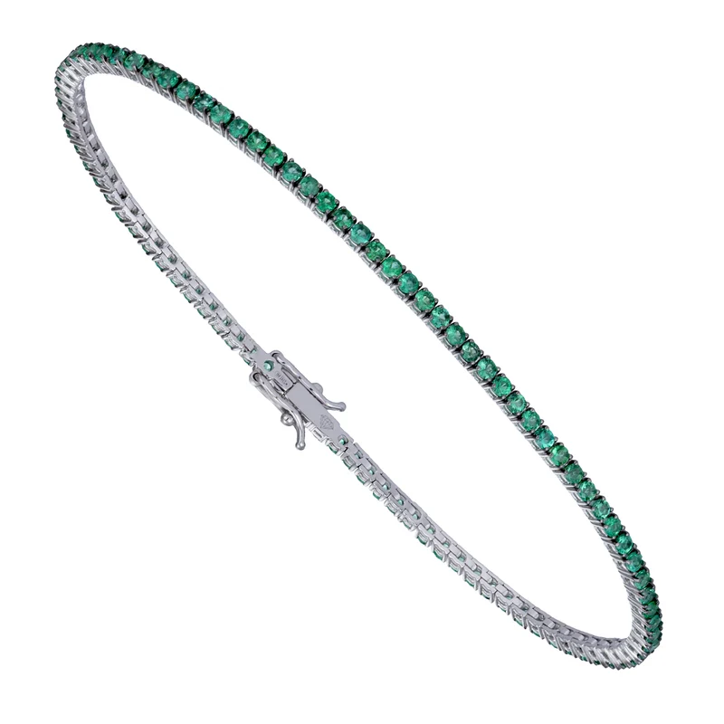 World Diamond Group bracciale tennis filo smeraldi BTF001SM8-19275110065