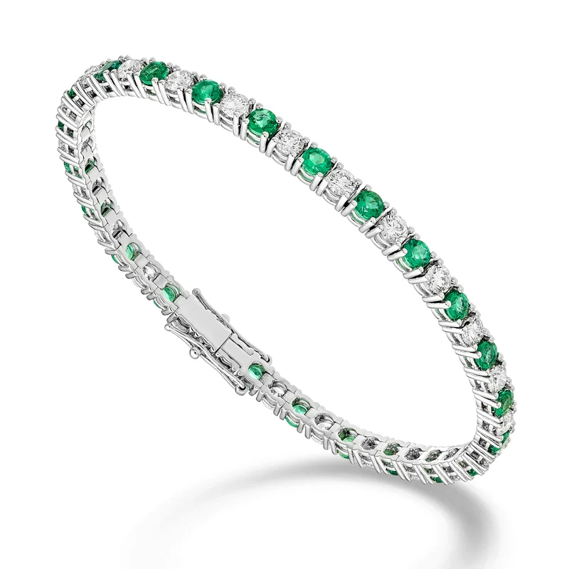 World Diamond Group bracciale castone a filo diam + sme altern 19cm BTF001DISM18-190-23276110080