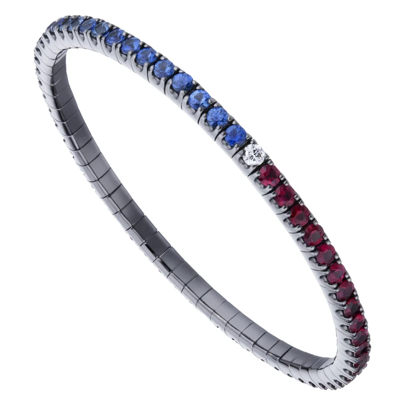 Golay bracciale elastico cm 18 uomo castone 0,045 BTE005LDRUZB4-20059110045