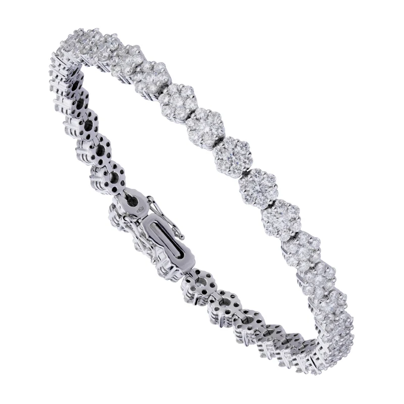 Golay bracciale fiorellino in oro bianco e diamanti bian BRDMC079-21022110007