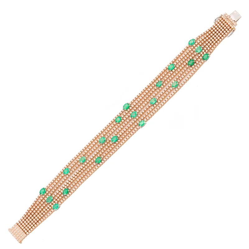 Golay bracciale 7 file tennis quadro BRDMBTL07-14016110080