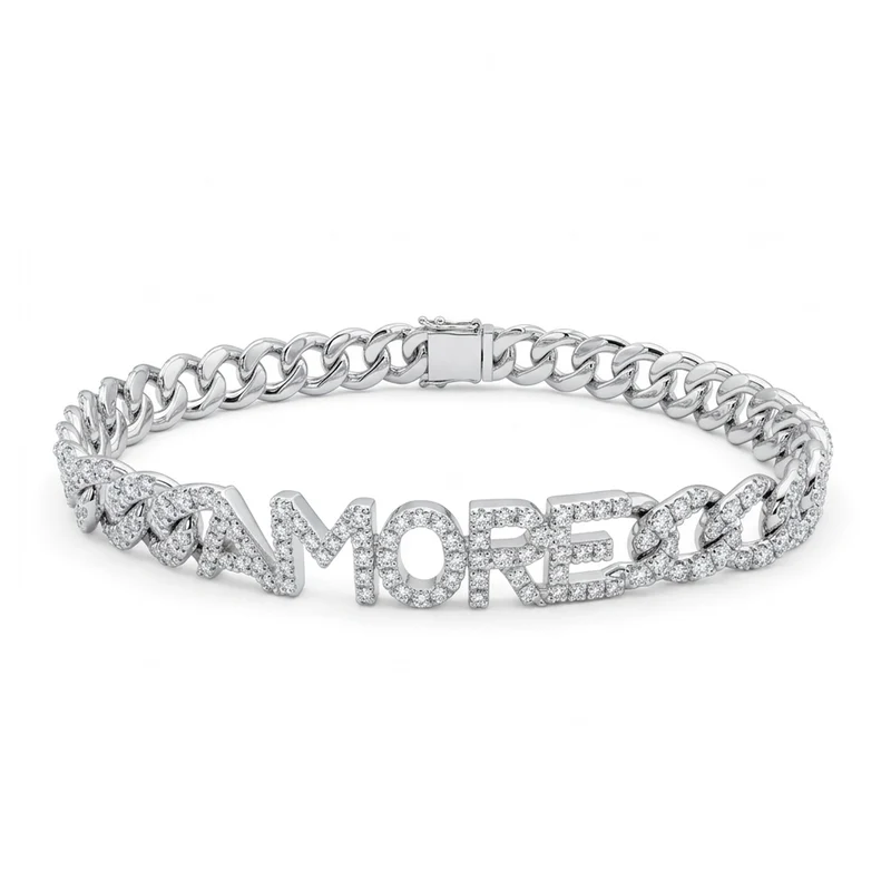 Golay bracciale groumette piccola amore tutto pave' BPVAMORE-22045110075