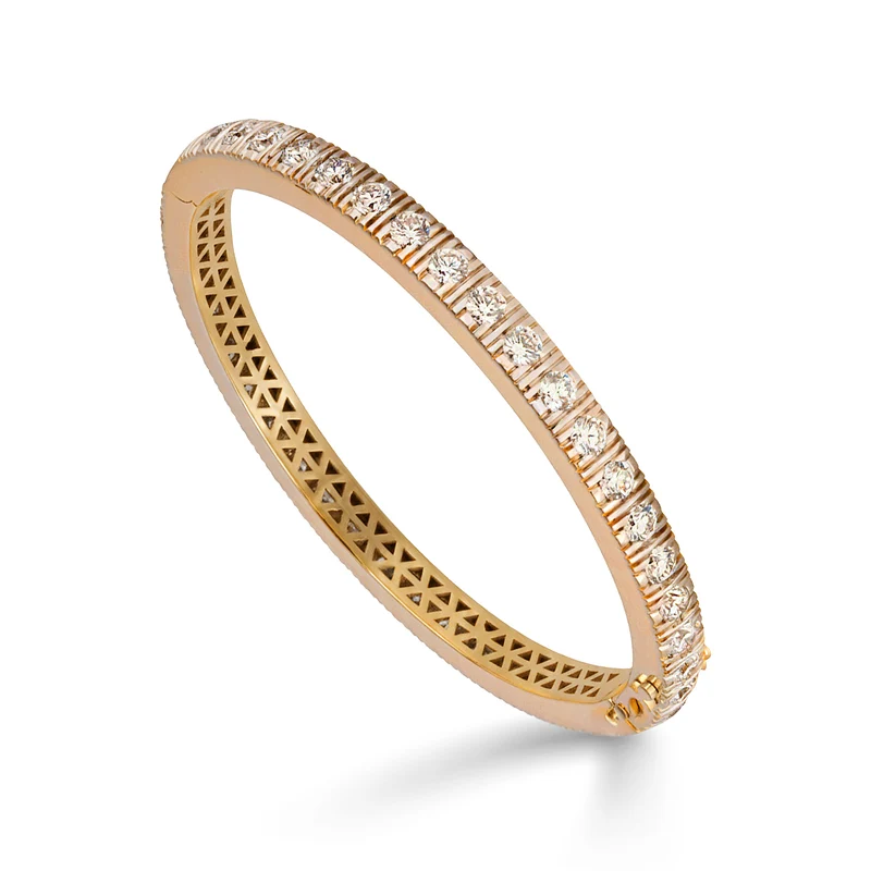 Golay bracciale schiava rigido in oro giallo BPU004DI-20050110021