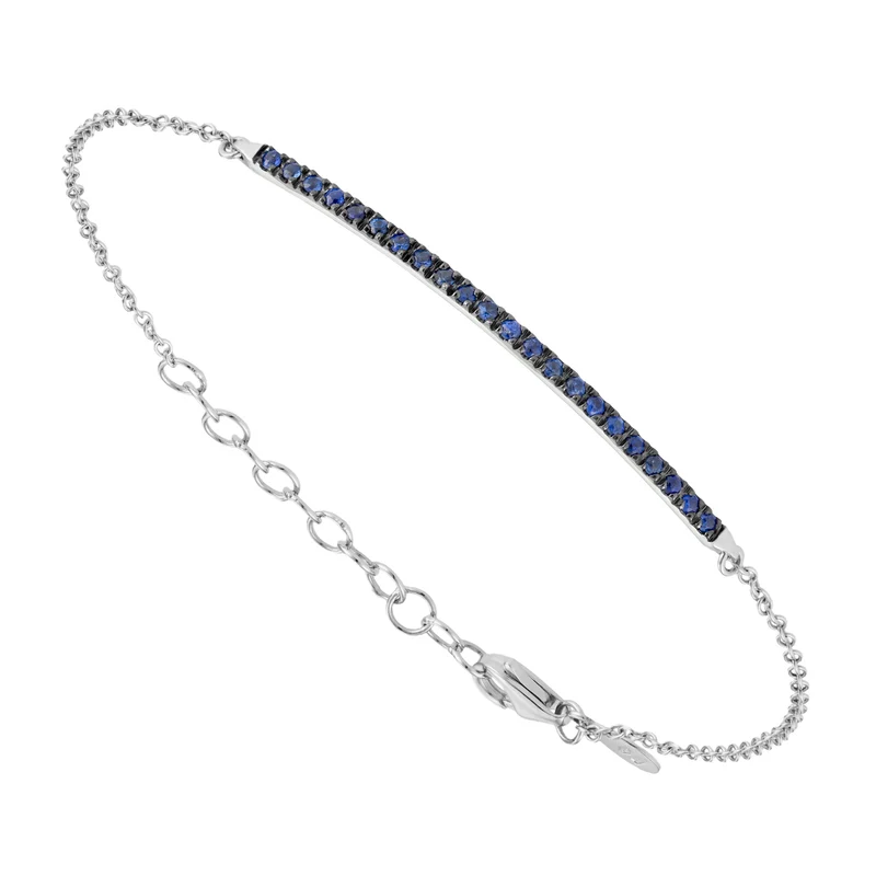 Golay bracciale con barretta zaffiri blu BGE002-1ZB
