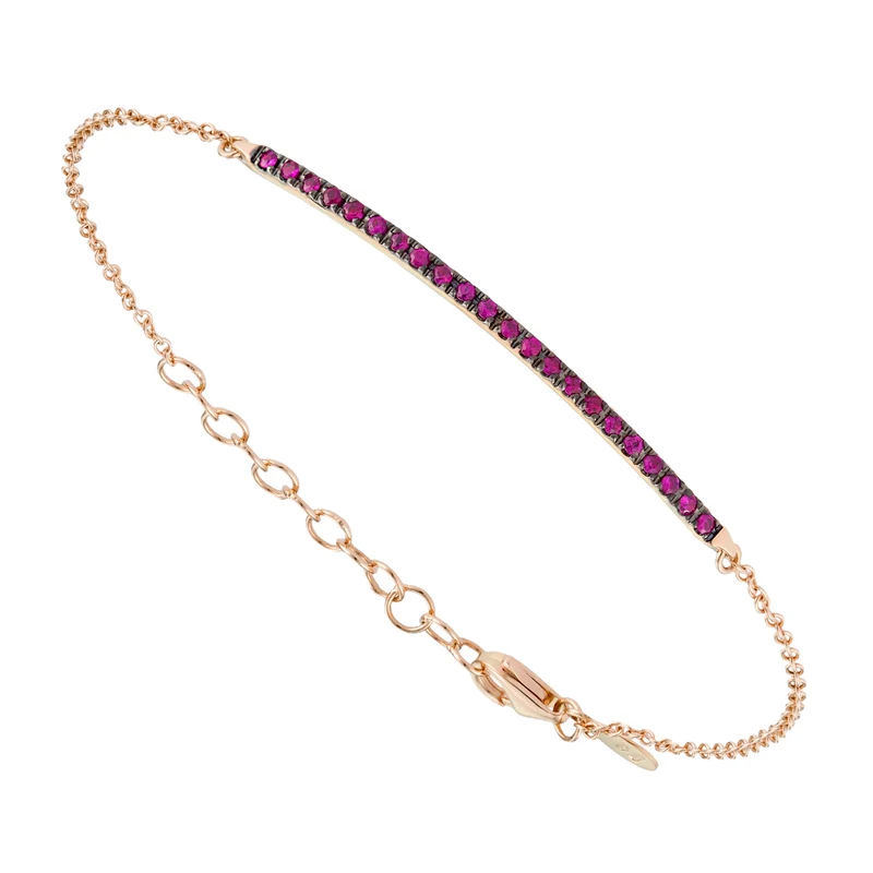 Golay bracciale con barretta rubini BGE002-1RU