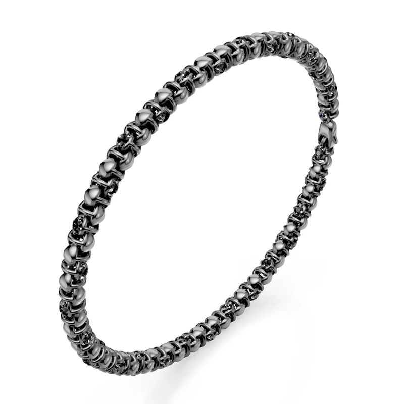 Golay bracciale maglia morbida con diam black ct 0,03 BD542BK003N-200-24288110064