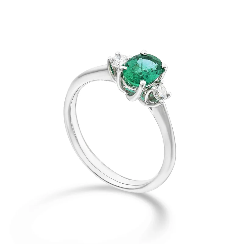 Golay anello trilogy scal smeraldo ov 7x5 e diam +11,5 ATRS438DSM75-24124110016