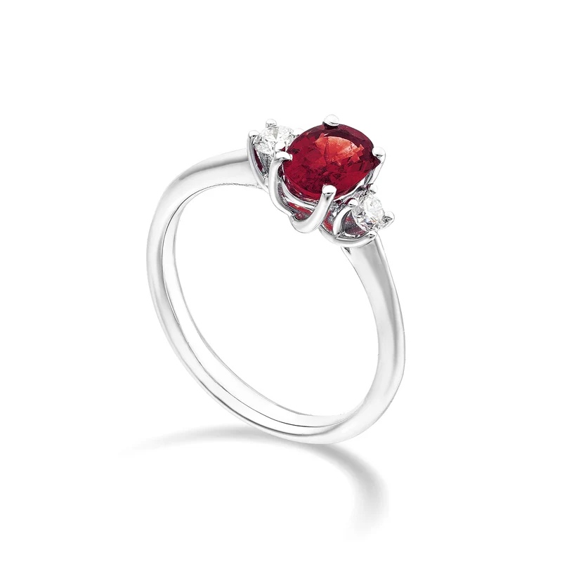 Golay anello trilogy scal rubino ov 5x4 e diamanti +11,5 ATRS438DRU54-24270110097