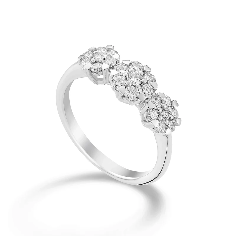 World Diamond Group anello trilogy multipietra a scalare tot ct. 0,67 ATRMS01D070-23011110029