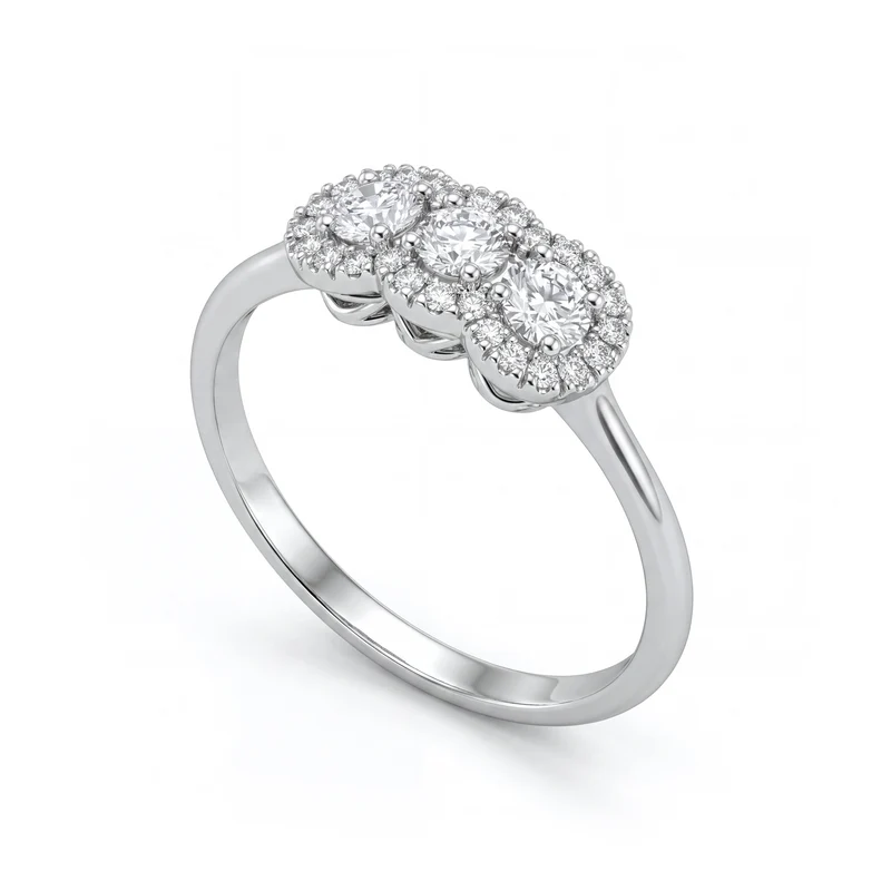 Golay anello trilogy diam. da 0,12ct contorno condiviso ATRL877D012-26131110069