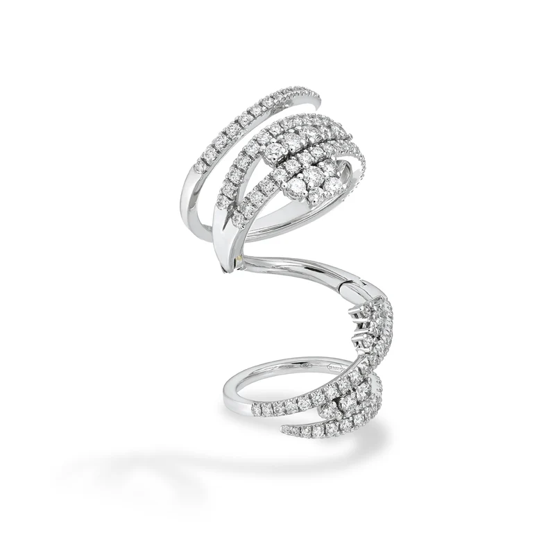 Golay anello snake fantasia, con aggiunta pietre round ASNAKE02DI-25338110286